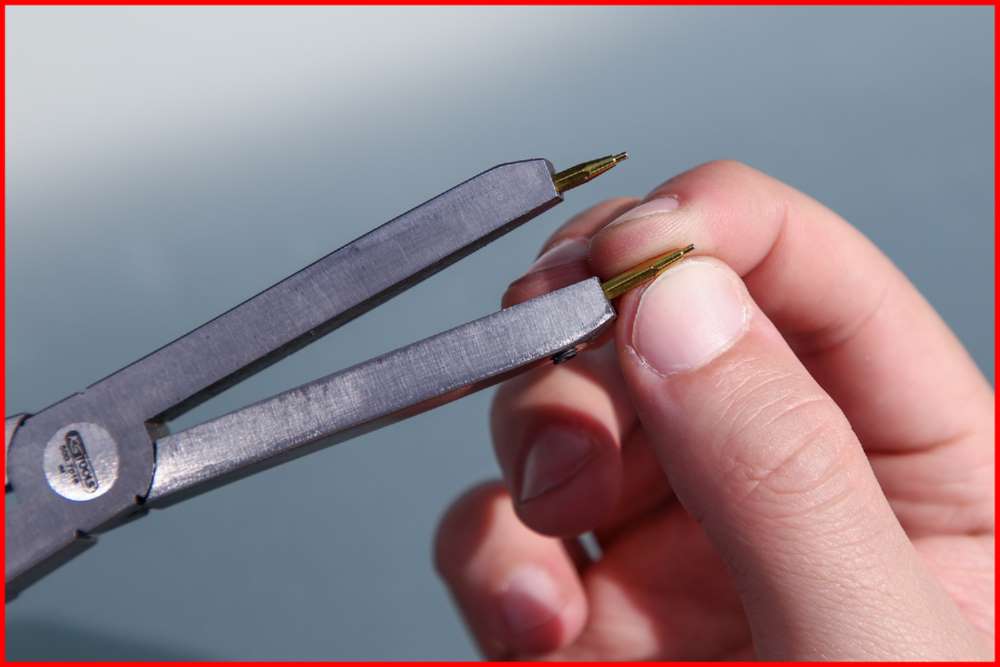 Produktbild KS Tools Spitzenpaar für Doppelgelenk Sicherungszangen 1,0 mm gerade bild 3