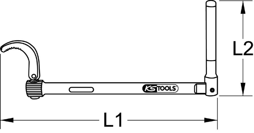 Produktbild KS Tools Standhahn Mutternschlüssel Durchmesser 10 bis 32mm Länge 275mm bild 5