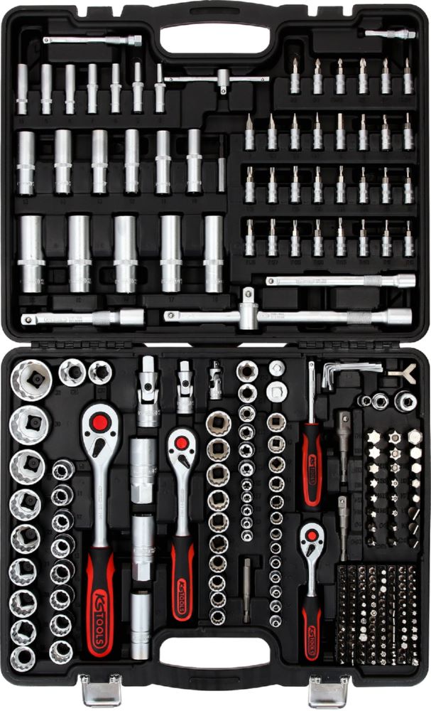Produktbild KS Tools Steckschlüssel-Satz 255 Teile 1/4 Zoll 3/8 Zoll + 1/2 Zoll bild 2