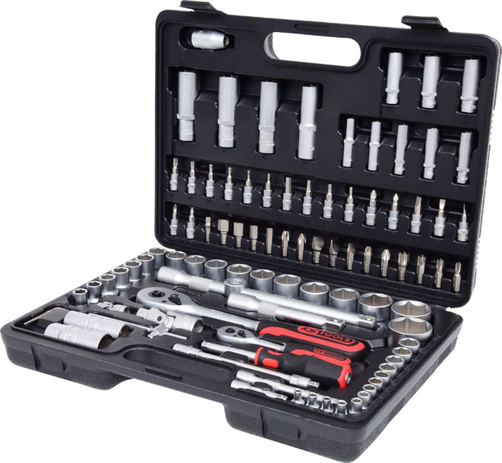 Produktbild KS Tools 1/4 Zoll + 1/2 Zoll Steckschlüssel-Satz 96 Teile bild 5