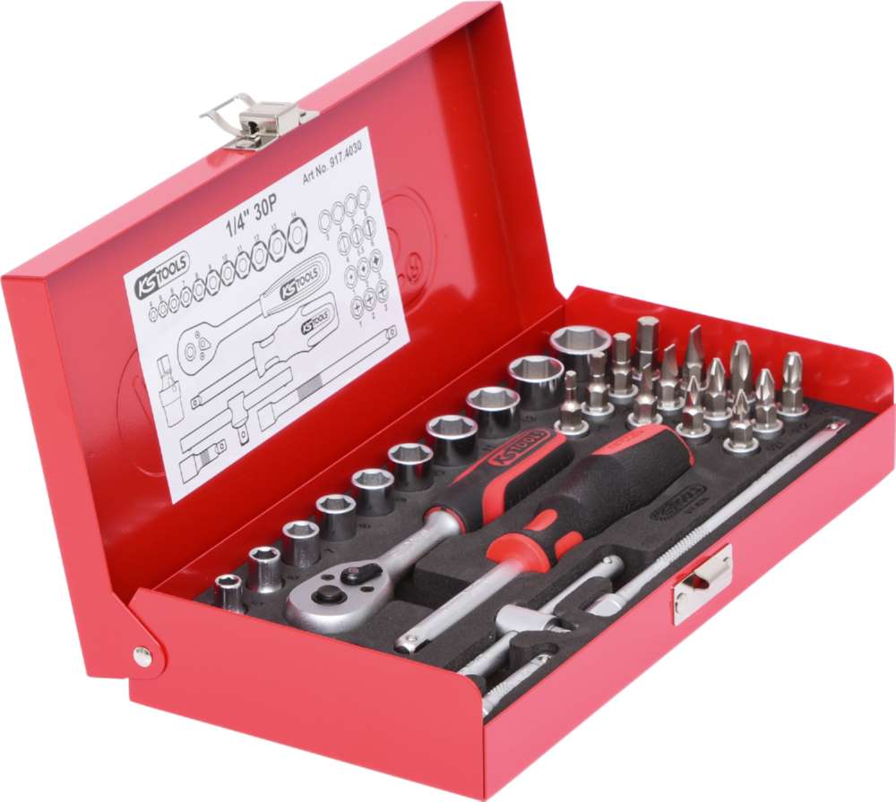 Produktbild KS Tools 1/4 Zoll Steckschlüssel-Satz 30 Teile bild 5