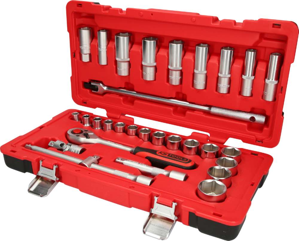 Produktbild KS Tools 1/2 Zoll Steckschlüssel-Satz 30 Teile