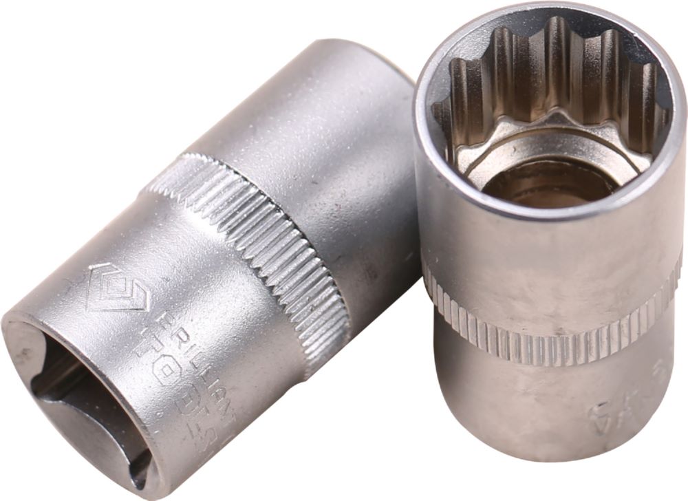 Produktbild Brilliant Tools Steckschlüssel Satz 1/2 Zoll Zwölfkant kurz 21 Teile 8 bis 36 mm bild 3