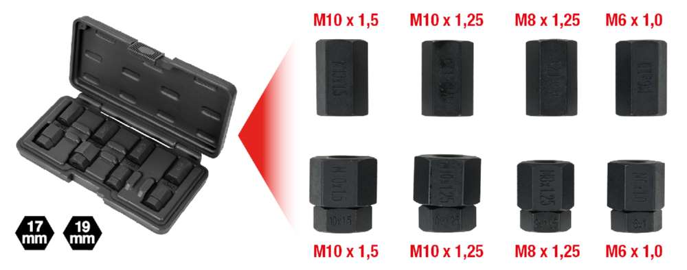 Produktbild KS Tools Stehbolzen Aus und Eindrehwerkzeug Satz 12 teilig bild 9