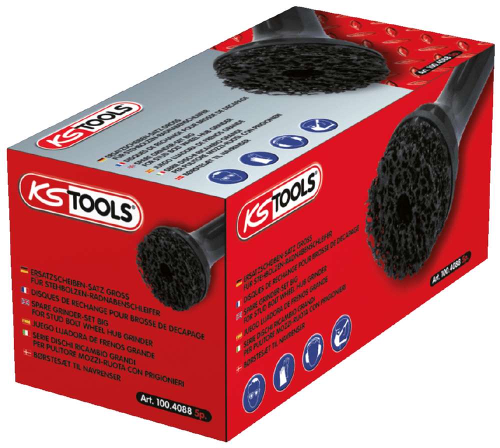 Produktbild KS Tools Stehbolzen Radnabenschleifer Ersatzscheiben Satz Durchmesser 40 mm 5 Teile bild 2