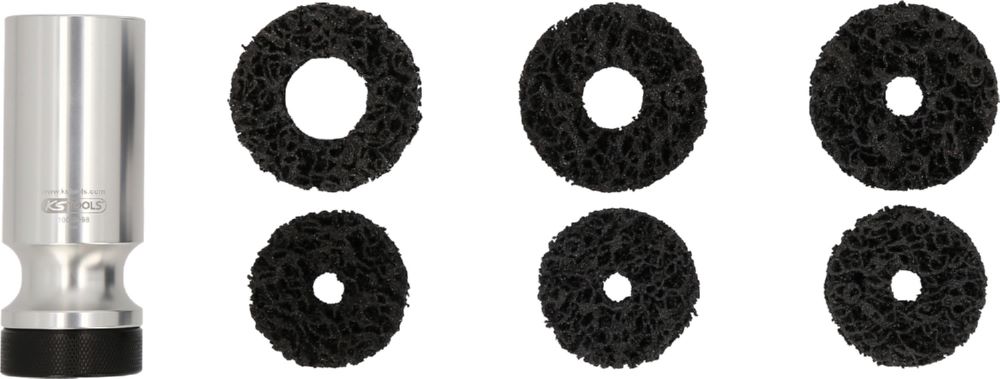 Produktbild KS Tools Stehbolzen Radnabenschleifer Satz Durchmesser 50 / 60 mm 7 Teile bild 3