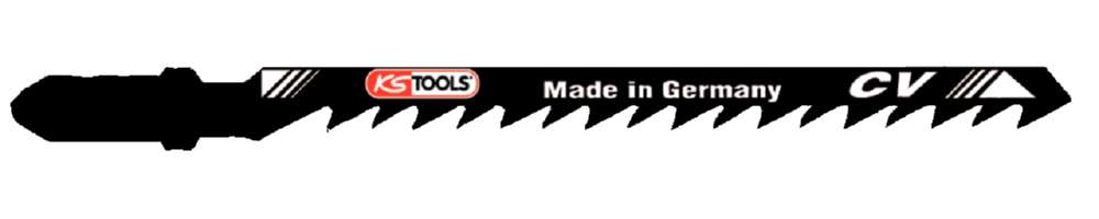 Produktbild KS Tools Stichsägeblatt Kurvenschnitt CV Länge 100mm Zahnabstand 4mm 5er Pack