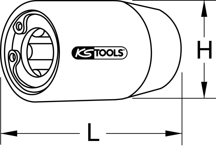 Produktbild KS Tools Stockschraubendreher M8 Länge 35mm bild 3