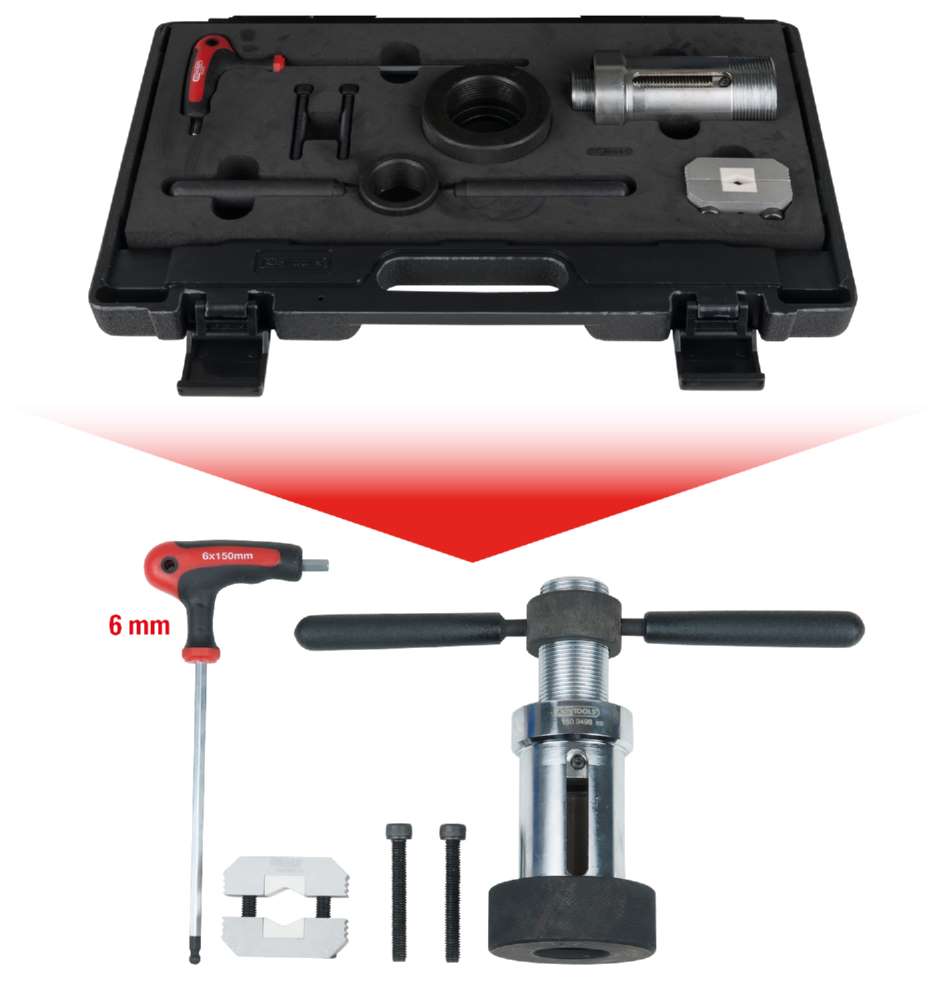 Produktbild KS Tools Stoßdämpfer Montagehilfe Satz für Stoßdämpfer mit Zuganschlagfeder 7 Teile bild 15