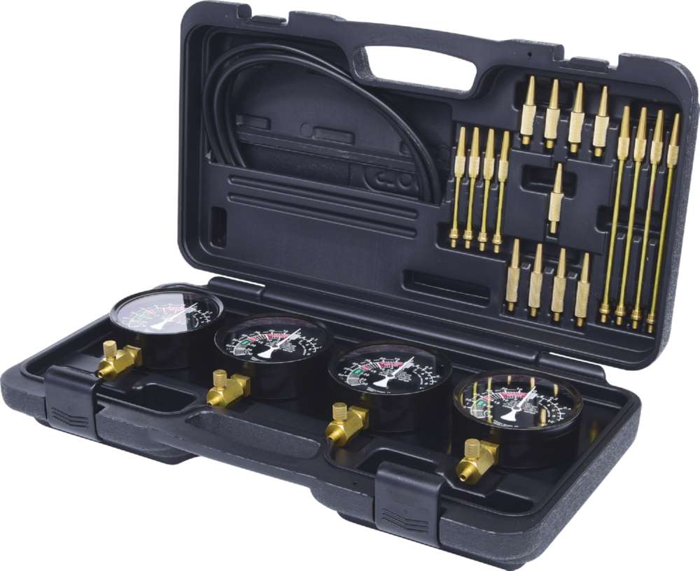 Produktbild KS Tools Synchron Vergaser Testgerät mit 4 Synchronuhren 28 Teile bild 2
