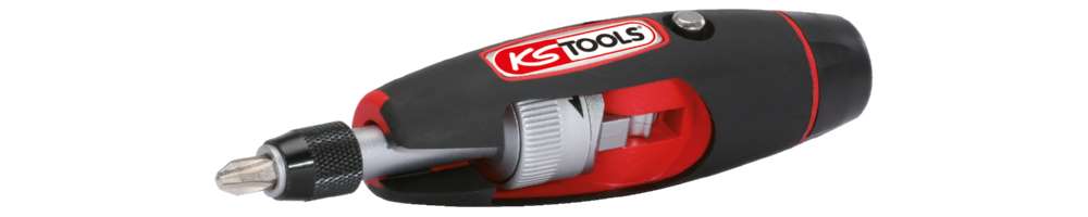 Produktbild KS Tools Ratschen Bit Schraubendrehersatz T-Griff 1/4 Zoll 7 Teile bild 3