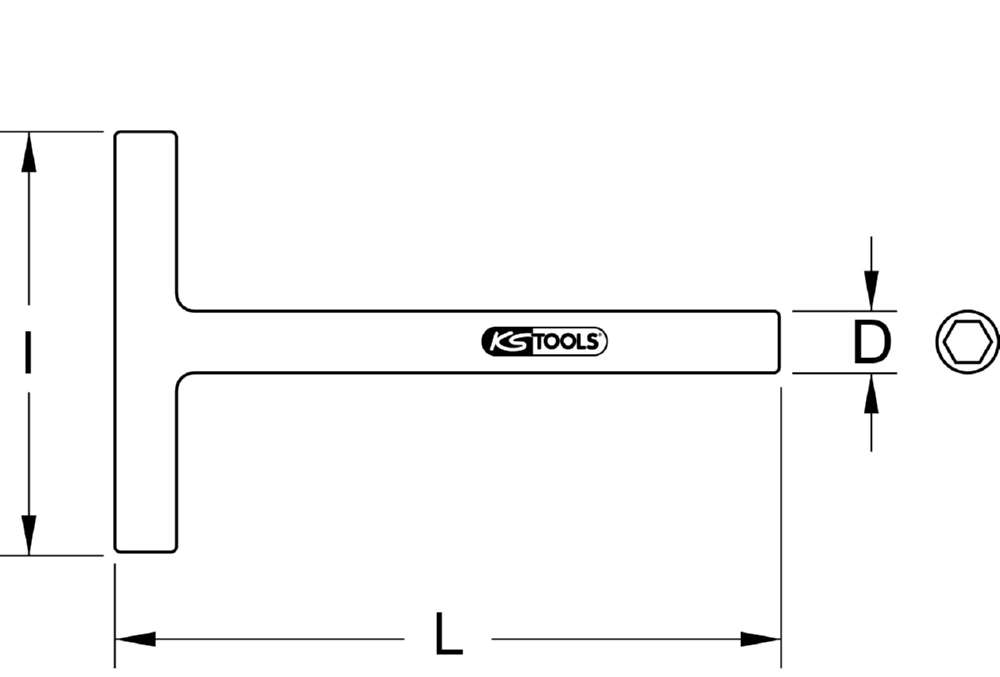 Produktbild KS Tools T-Griff-Steckschlüssel mit Schutzisolierung Schlüsselweite 12 mm bild 2