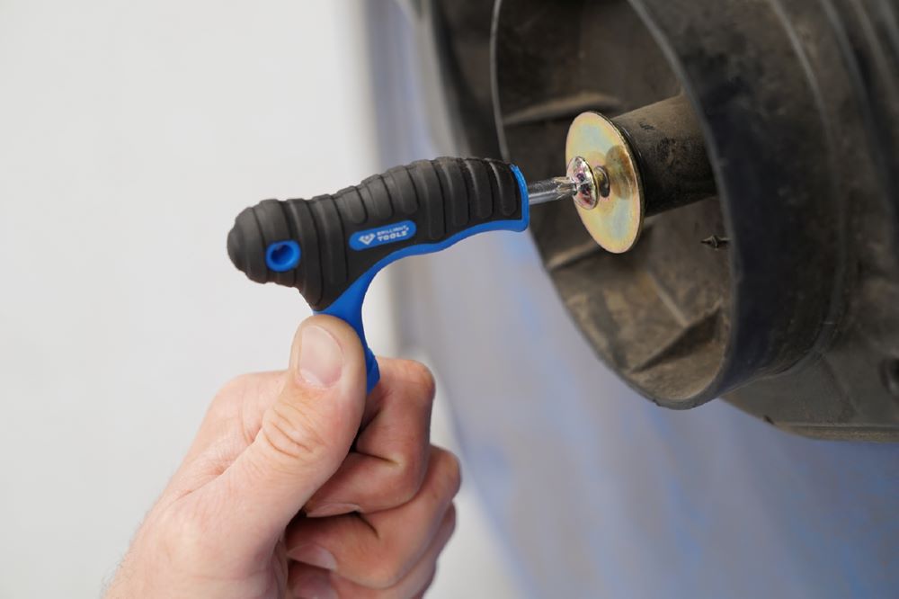 Produktbild Brilliant Tools Winkelstiftschlüssel Torx mit Stirnlochbohrung T20 x 100 mm T Griff bild 3