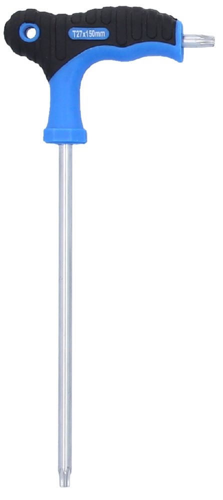 Produktbild Brilliant Tools Winkelstiftschlüssel Torx mit Stirnlochbohrung T27 x 150 mm T Griff