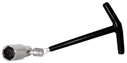 Produktbild KS Tools T-Griff Zündkerzenschlüssel mit Gelenk 21 mm Gesamtlänge 235 mm bild 1