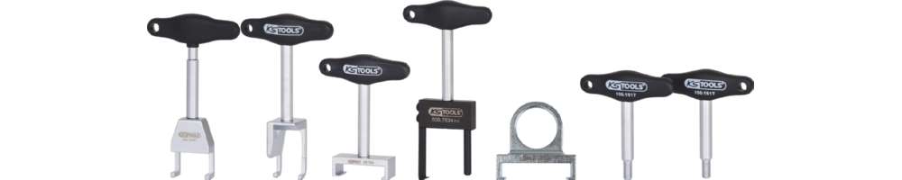 Produktbild KS Tools T-Griff Zündspulen Abzieher Satz für VAG und Opel Motoren 7 Teile
