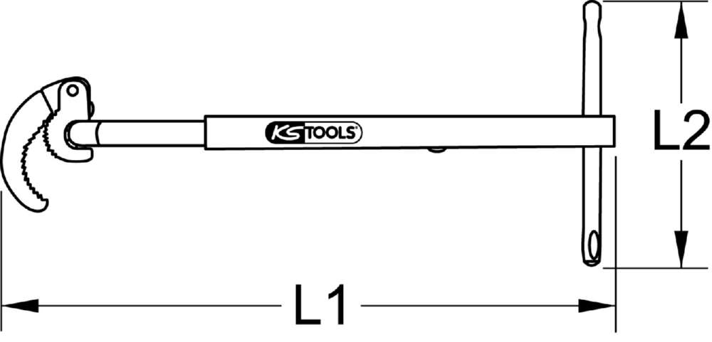 Produktbild KS Tools Teleskop Standhahn Mutternschlüssel Durchmesser 10 bis 32mm bild 3