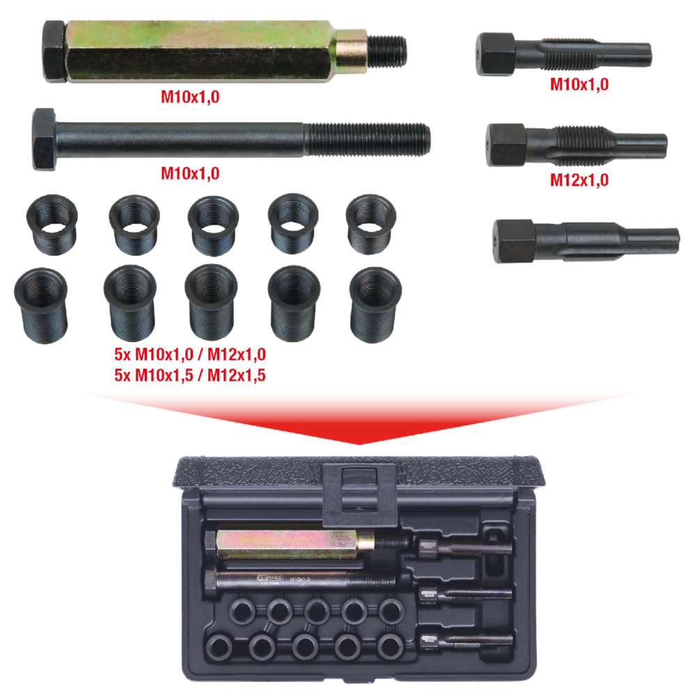 Produktbild KS Tools THREADfix Reparatur Satz M10 x 1 Glühkerzen 15 Teile bild 9