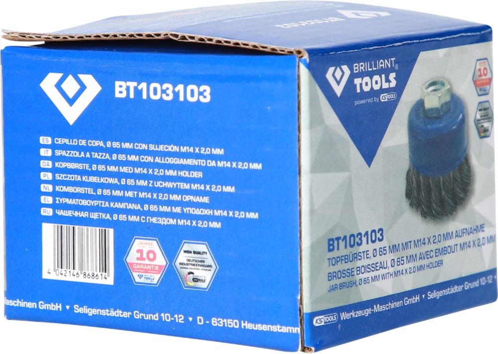 Produktbild Brilliant Tools Topfbürste Durchmesser 65 mm mit M14 x 2,0 mm Aufnahme bild 7