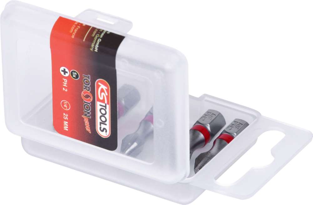 Produktbild KS Tools 1/4 Zoll TORSIONpower Bit Länge 25mm PH2 im 5er Pack bild 5