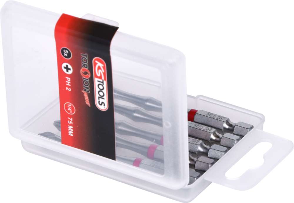 Produktbild KS Tools 1/4 Zoll TORSIONpower Bit Länge 75mm PH2 5er Pack bild 4