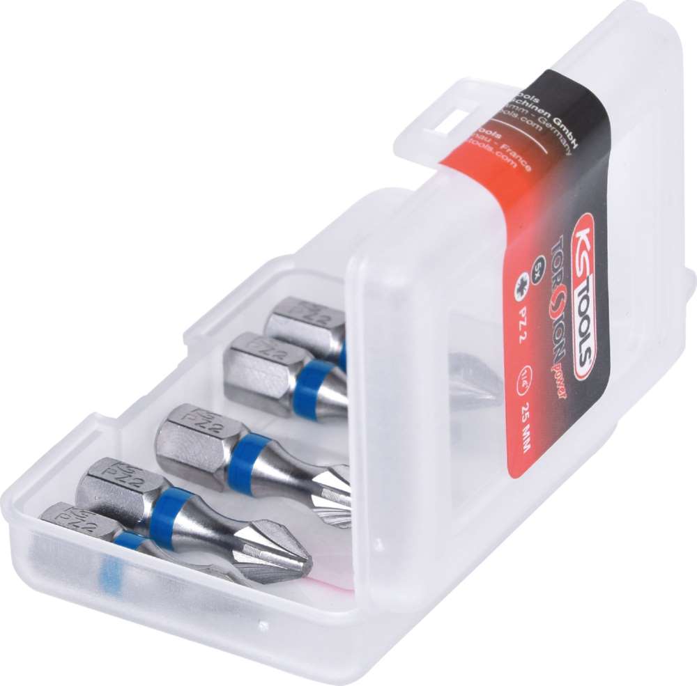 Produktbild KS Tools 1/4 Zoll TORSIONpower Bit Länge 25mm PZ2 im 5er Pack bild 3