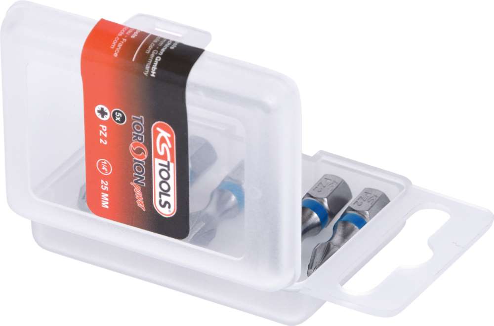 Produktbild KS Tools 1/4 Zoll TORSIONpower Bit Länge 25mm PZ2 im 5er Pack bild 5