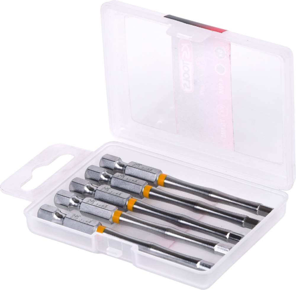Produktbild KS Tools 1/4 Zoll TORSIONpower Bit Innensechskant Länge 75mm Profilgröße 4mm 5er Pack