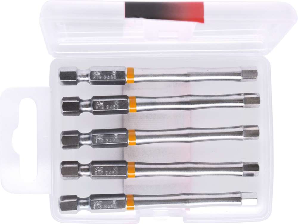 Produktbild KS Tools 1/4 Zoll TORSIONpower Bit Innensechskant Länge 75mm Profil 5mm 5er Pack bild 5