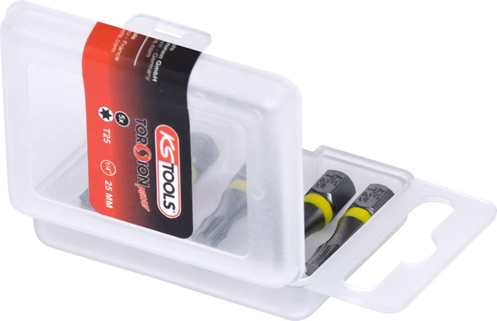 Produktbild KS Tools 1/4 Zoll TORSIONpower Bit Torx Länge 75mm T10 5er Pack bild 4