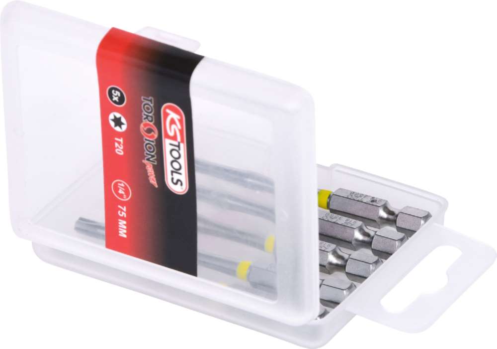 Produktbild KS Tools 1/4 Zoll TORSIONpower Bit Torx Länge 75mm T20 5er Pack bild 4