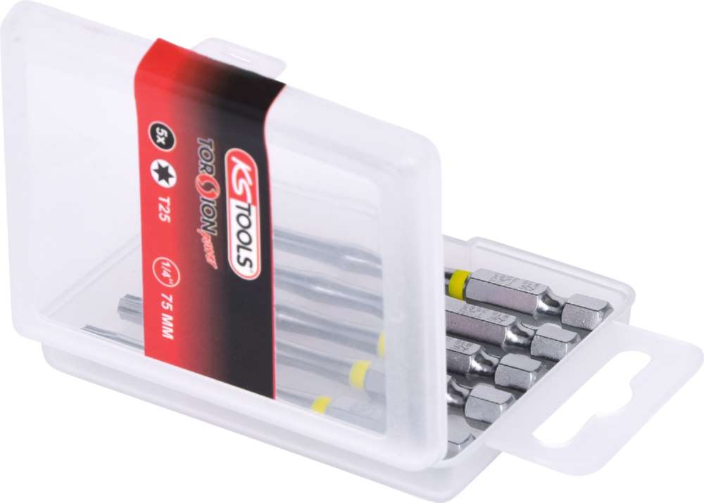 Produktbild KS Tools 1/4 Zoll TORSIONpower Bit Torx Länge 75mm T25 5er Pack bild 4