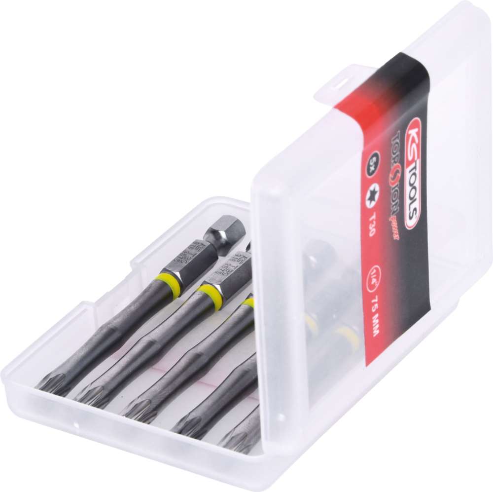 Produktbild KS Tools 1/4 Zoll TORSIONpower Bit Torx Länge 75mm T30 5er Pack bild 3