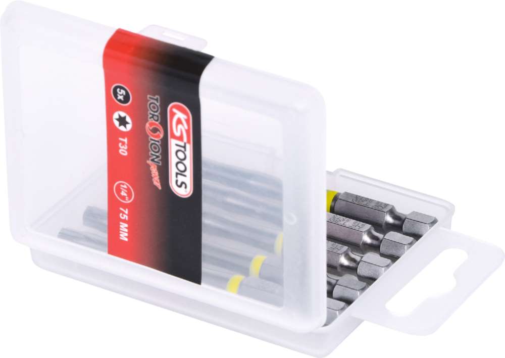 Produktbild KS Tools 1/4 Zoll TORSIONpower Bit Torx Länge 75mm T30 5er Pack bild 4