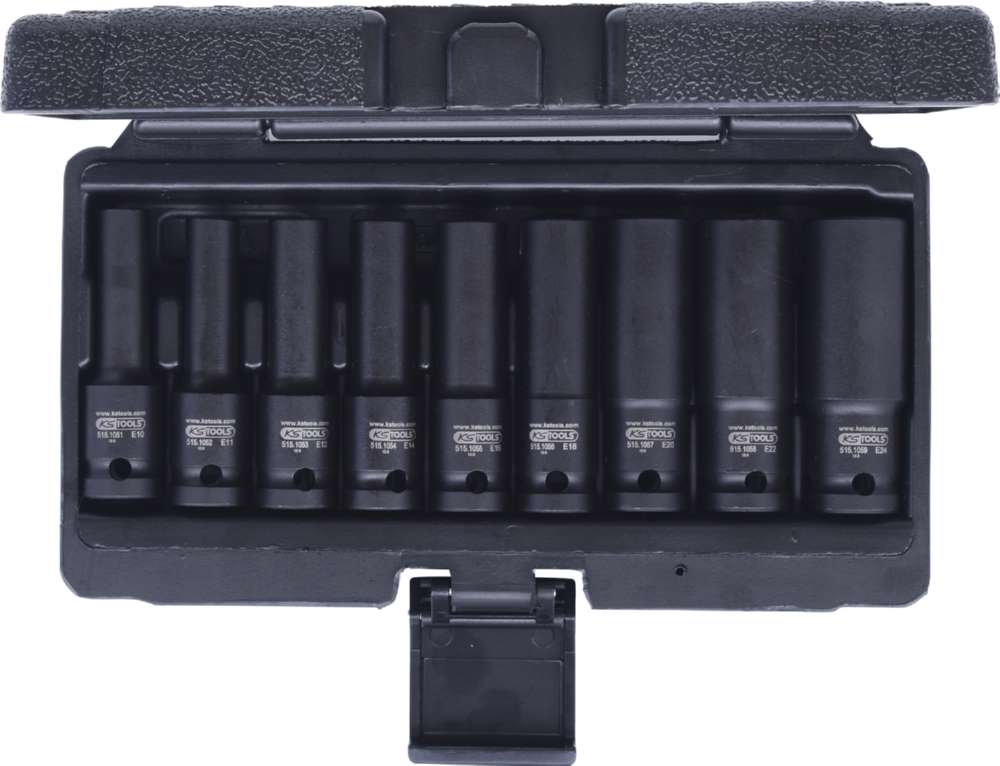 Produktbild KS Tools 1/2 Zoll Torx E Kraft Stecknuss Satz 9 Teile E10 - E24 bild 5