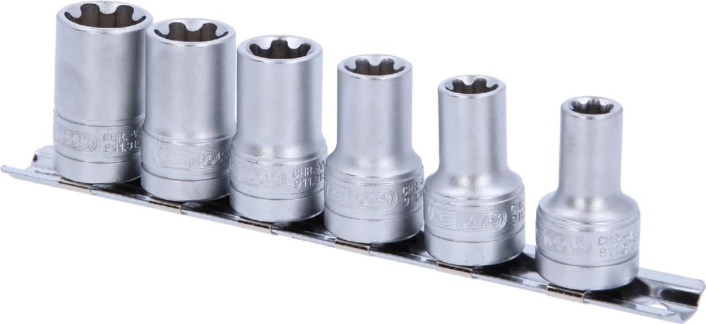Produktbild KS Tools 3/8 Zoll Torx-E-Plus Stecknuss Satz 6 teilig EPL10-EPL20