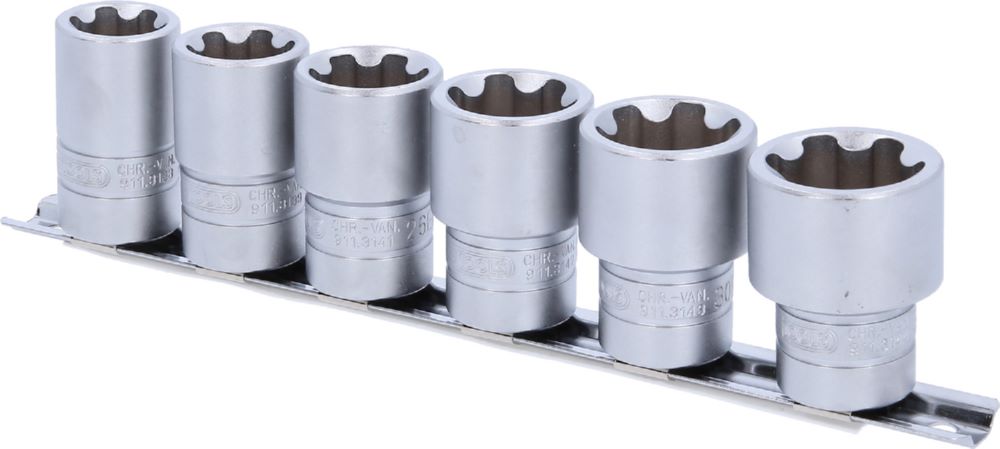 Produktbild KS Tools 1/2 Zoll Torx-E-Plus Stecknuss Satz 6 teilig EPL22-EPL32 bild 2