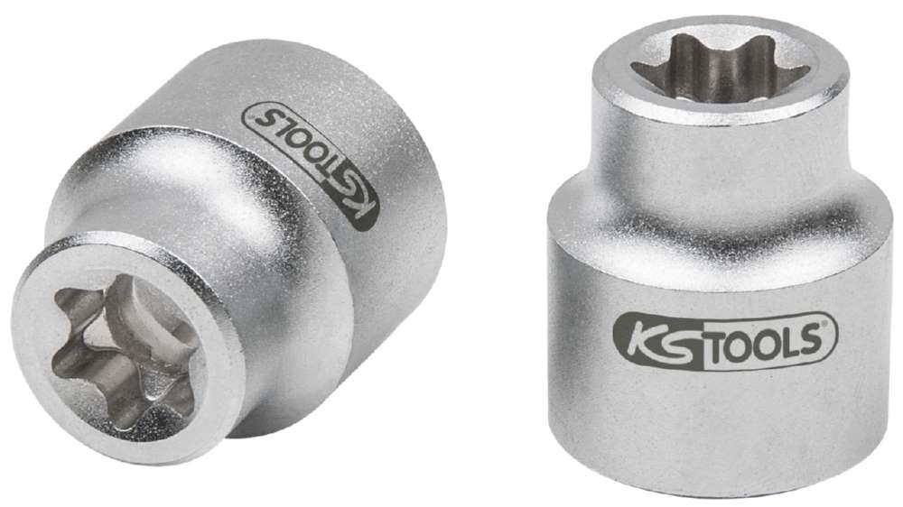 Produktbild KS Tools 1/2 Zoll Torx E-Stecknuss für Mercedes extra kurz Gesamtlänge 25 mm