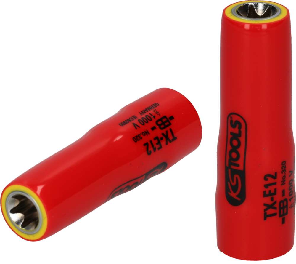 Produktbild KS Tools 3/8 Zoll Torx-E-Stecknuss mit Schutzisolierung E18 lang