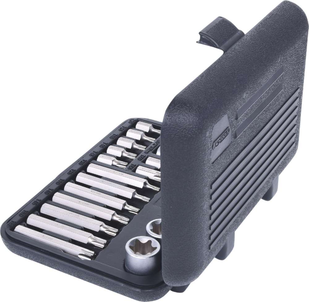 Produktbild KS Tools Torx-Steckschlüssel- und Bit-Satz 30 Teile Bits mit Bohrung bild 2