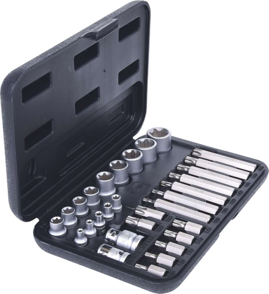 Produktbild KS Tools Torx-Steckschlüssel- und Bit-Satz 30 Teile Bits mit Bohrung bild 4