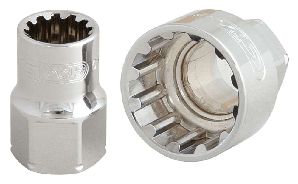 Produktbild KS Tools 19 mm Aufnahme TRIPLEplus Durchgangs-Stecknuss Schlüsselweite 19 mm