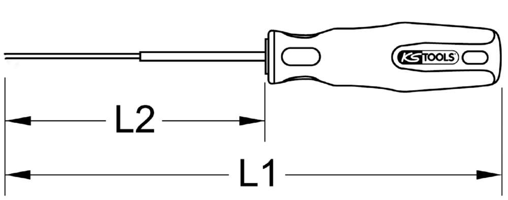 Produktbild KS Tools Türgriff Lösewerkzeug für VAG Gesamtlänge 217 mm bild 10