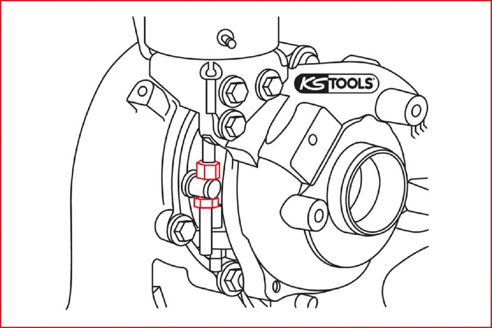 Produktbild KS Tools 1/4 Zoll Turbolader Spezial 12-kant Steckchlüssel für VAG Schlüsselweite 10 mm bild 7