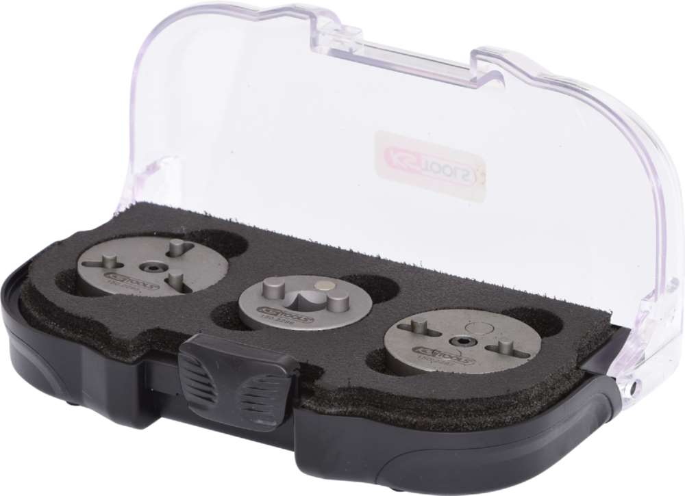 Produktbild KS Tools Universal Bremskolben Rückstell Werkzeug Adapter Satz 3 Teile