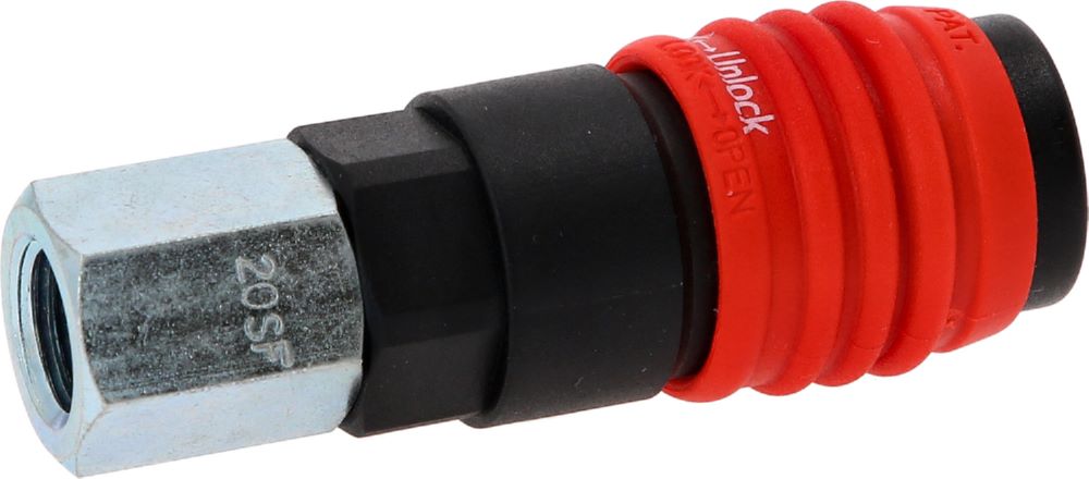 Produktbild KS Tools Universal Druckluft Sicherheitskupplung mit 1/4 Zoll IG 80 mm