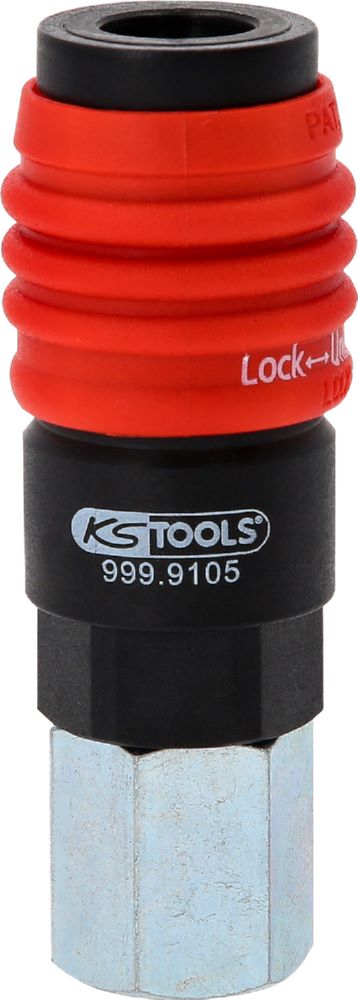 Produktbild KS Tools Universal Druckluft Sicherheitskupplung mit 1/4 Zoll IG 80 mm bild 3