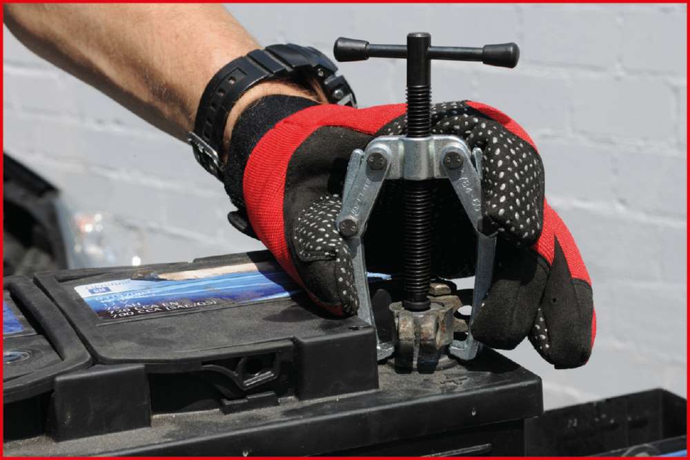 Produktbild KS Tools Universal Polklemmen Abzieher 2 armig mit Knebel M10x60mm bild 3