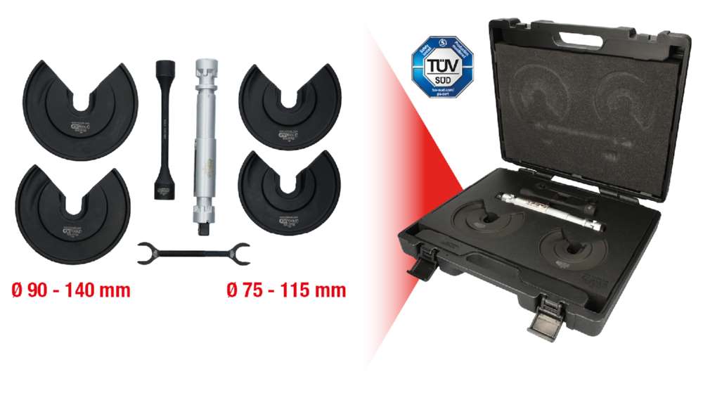 Produktbild KS Tools Universal Teleskop Centerspanner Satz für innenliegende Federn 9 Teile bild 1