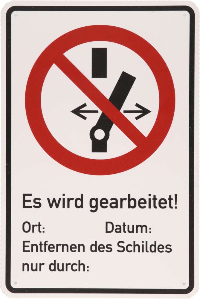 Produktbild KS Tools Warnschild Geerdet